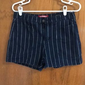 💙 Union Bay Pinstripe High Rise Shorts Size 11